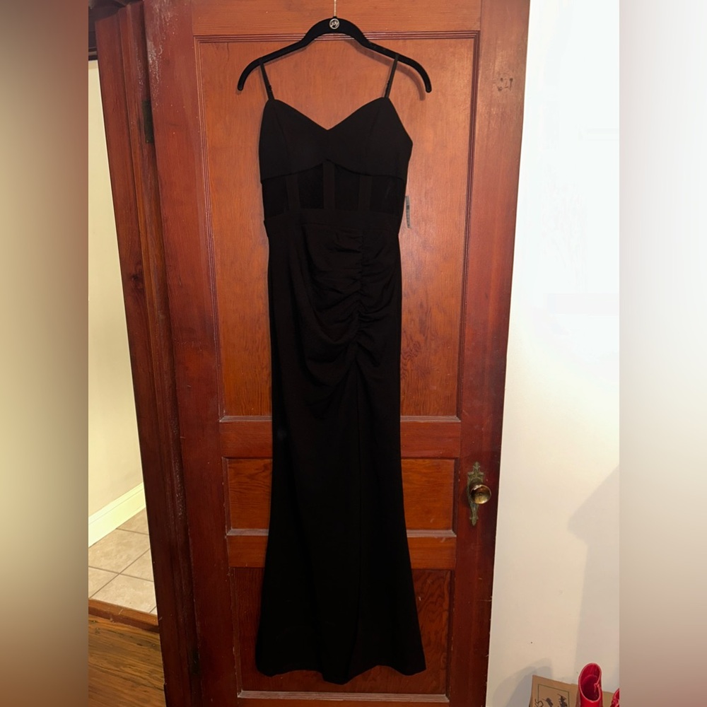 Windsor Alexia Formal High Slit Illusion Dress